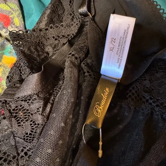 City Chic “Mia” Lace Babydoll Set – Black – Size XL – NWT - Picture 6 of 6